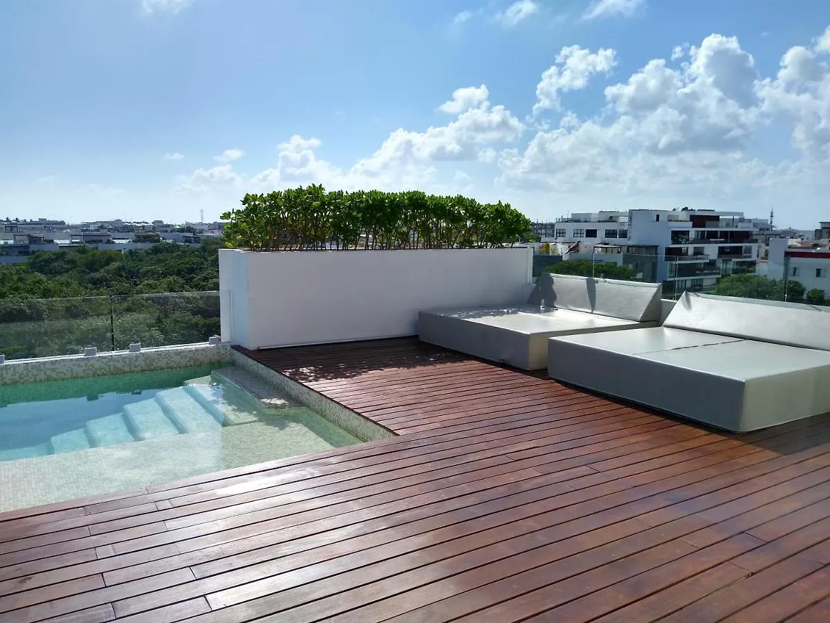 Luxurious Charming Studio-Terrace With Pool-Gym Playa del Carmen Apartamento